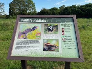 Wildlife Habitats sign- click for photo gallery